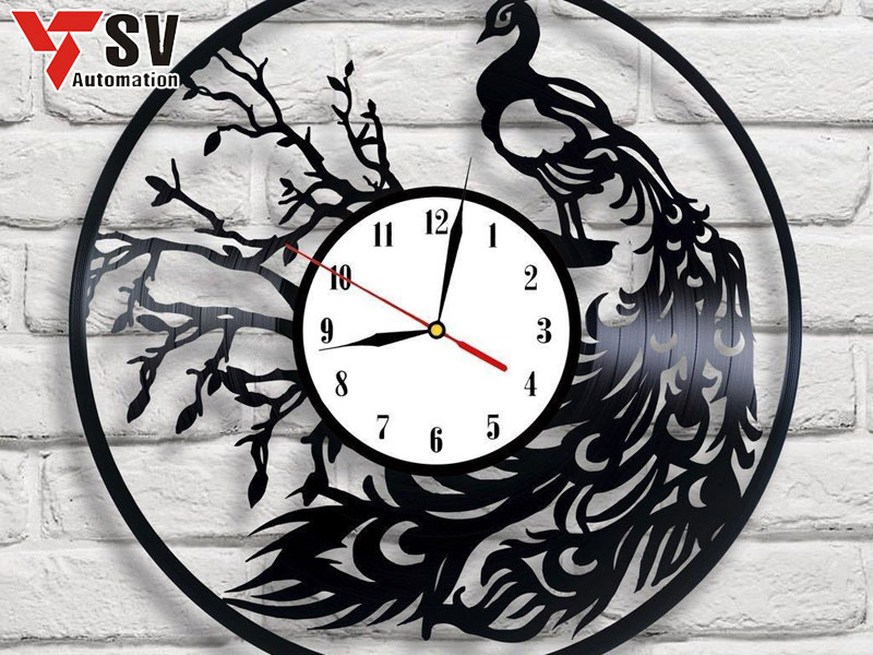 Đồng hồ treo tường Unique Black Metal Oversize, phong cách đơn giản, CNC  Metal Wall Clock - Monomi C015 - Homenay có gì ?